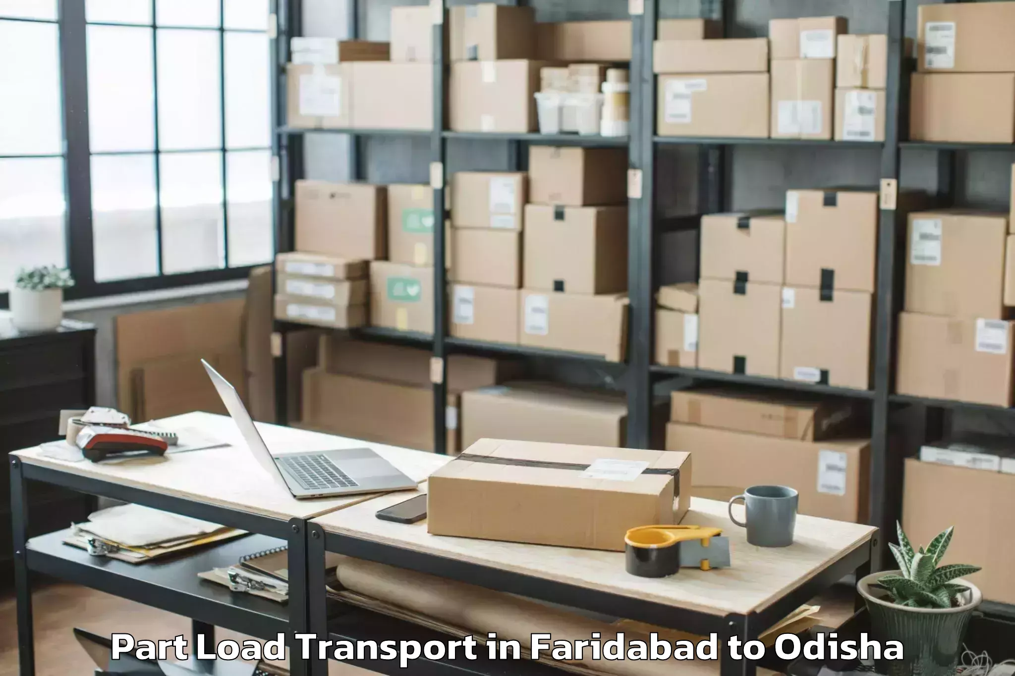 Reliable Faridabad to Sunabeda Part Load Transport